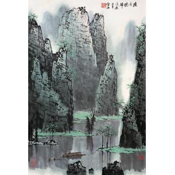 白雪石油画风景山水字画之家