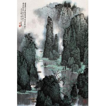 白雪石油画风景山水字画之家