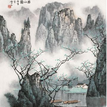 白雪石国画山水云山图字画之家