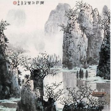 白雪石国画山水漓江之春字画之家