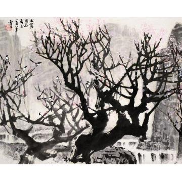 白雪石国画花鸟喜上眉梢字画之家