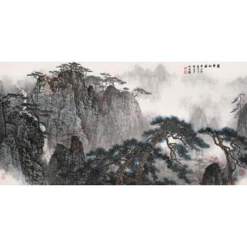 白雪石国画山水万壑松风字画之家