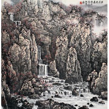 白雪石国画山水源远流长图字画之家