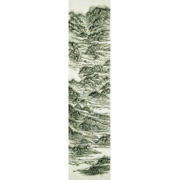 于学波国画山水江淮清胜之四字画之家