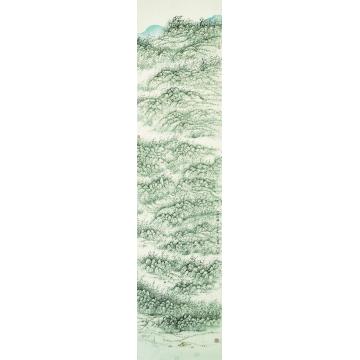 于学波国画山水江淮清胜之八字画之家