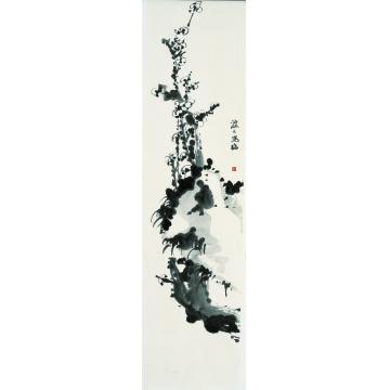 于学波国画山水梅石图字画之家