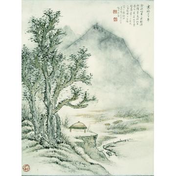 于学波国画山水寒林草亭字画之家