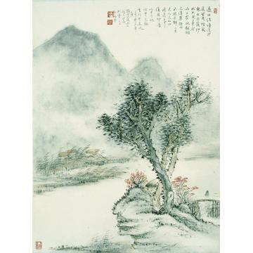 于学波国画山水过水洼字画之家
