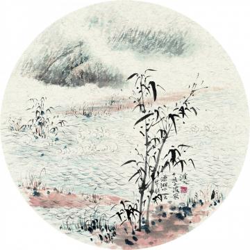 于学波国画山水潇湘水云字画之家