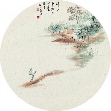 于学波国画山水如游旧径字画之家