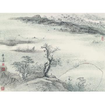 于学波国画山水坐忘字画之家