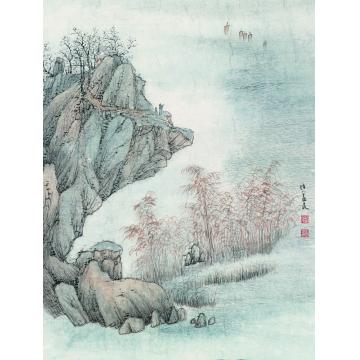于学波国画山水远帆字画之家
