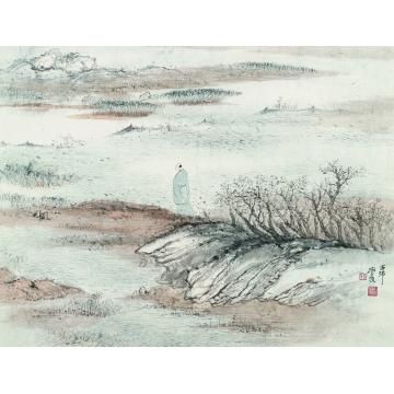 于学波国画山水秋声赋字画之家