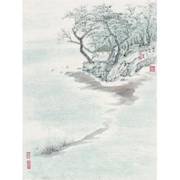于学波国画山水独坐松风字画之家