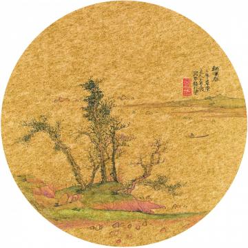 于学波国画山水越溪春字画之家
