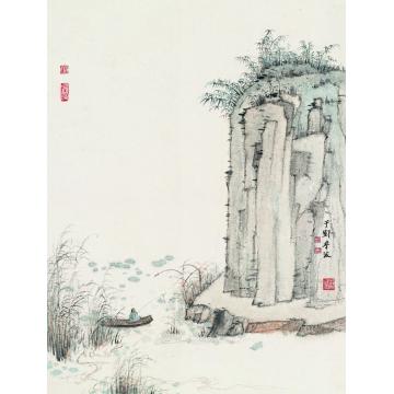 于学波国画山水仿渐江山水字画之家