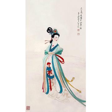 晏济元国画人物洛神字画之家