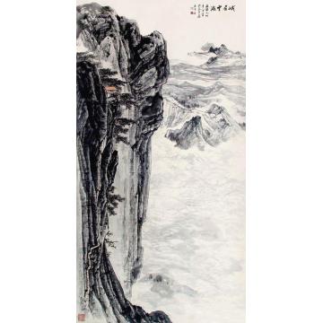 晏济元国画山水峨眉云海字画之家