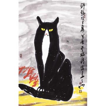 李瑞卿国画动物李瑞卿作品019字画之家