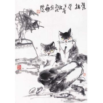 李瑞卿国画动物李瑞卿作品025字画之家