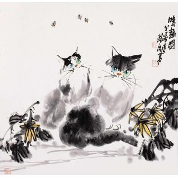 李瑞卿国画动物李瑞卿作品039字画之家