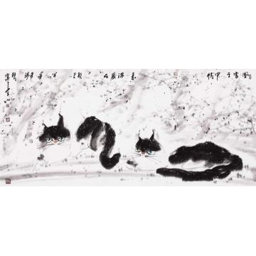 李瑞卿国画动物李瑞卿作品052字画之家