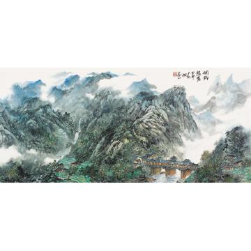 李春海国画山水侗乡蕴秀字画之家