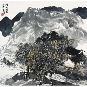 李春海国画山水嵠山访友字画之家