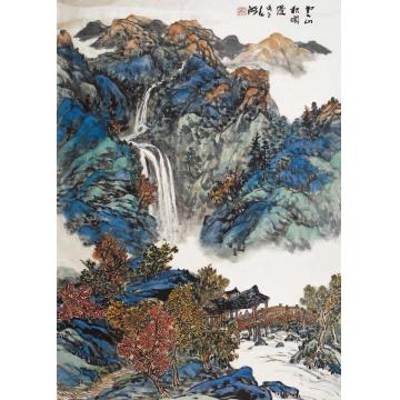 李春海国画山水云山秋烂漫字画之家