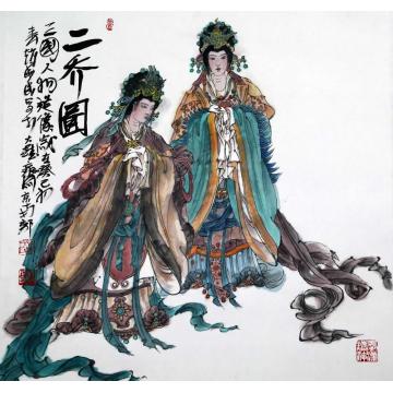 赵成民国画人物作品001字画之家