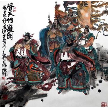 赵成民国画人物作品010字画之家