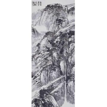 吴悦石国画山水高山藏云字画之家