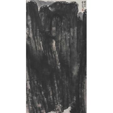 吴悦石国画山水峡江行字画之家