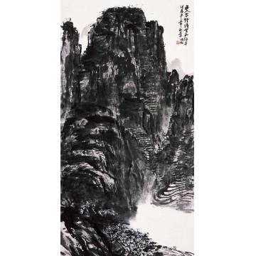 吴悦石国画山水太行山色字画之家