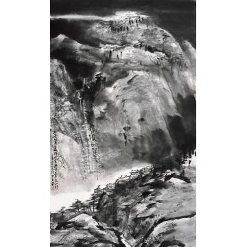 吴悦石国画山水寒山图字画之家