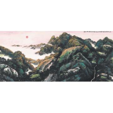 吴悦石国画山水云开日朗山高水长（一）字画之家