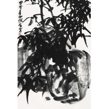 吴悦石国画山水竹影清凉字画之家