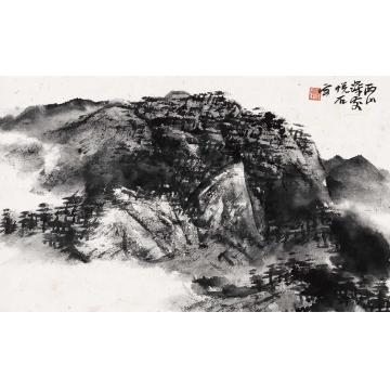 吴悦石国画山水西山深处字画之家