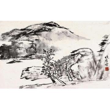 吴悦石国画山水溪山小景字画之家