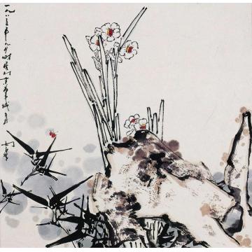 田雨霖国画花鸟凌波仙子图字画之家