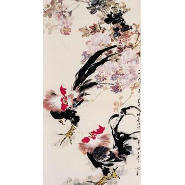 田雨霖国画花鸟雄风图字画之家