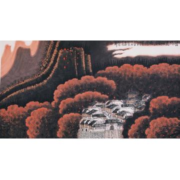 庄利经国画山水层林尽染字画之家