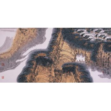 庄利经国画山水齐云山胜境图字画之家