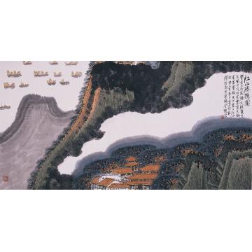 庄利经国画山水江山胜揽图字画之家