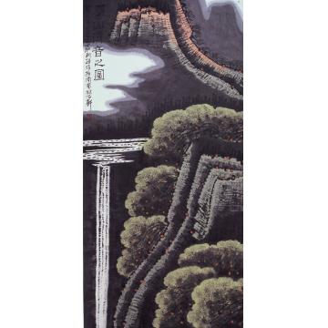 庄利经国画山水蜀山清音之图字画之家