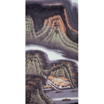 庄利经国画山水齐云山居图字画之家