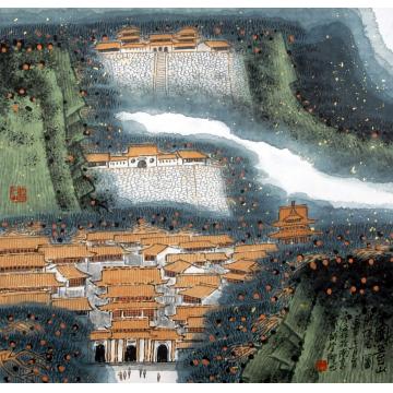 庄利经国画山水五台山胜境字画之家