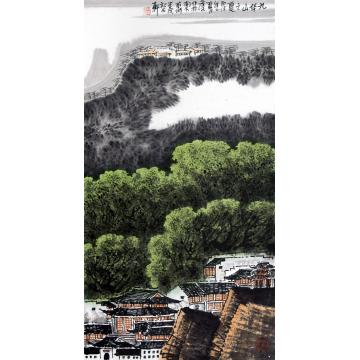 庄利经国画山水九华山之夏字画之家