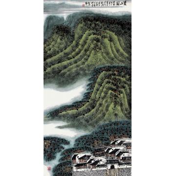 庄利经国画山水夏山图字画之家