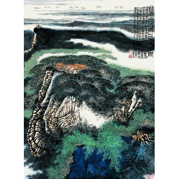 庄利经国画山水一望大江开字画之家